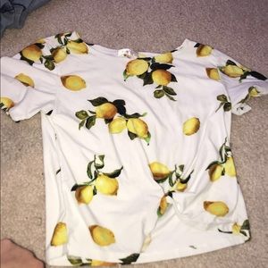 stella tweed lemon t shirt